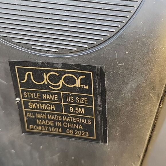 BRAND NEW WOMEN"S SUGAR SKYHIGH LEATHER ANKLE STRAP HEELS - Picture 15 of 16